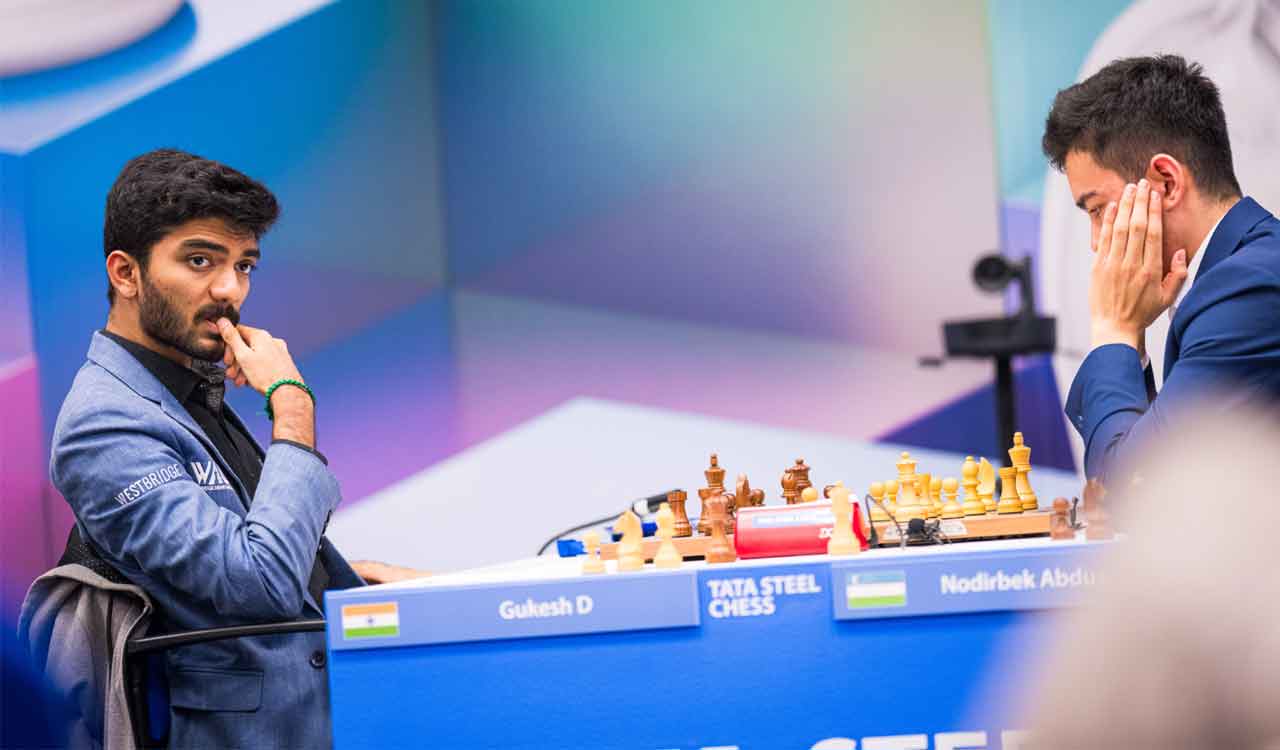 Tata Steel Chess: Abdusattorov, Praggnanandhaa share lead; Gukesh stays close