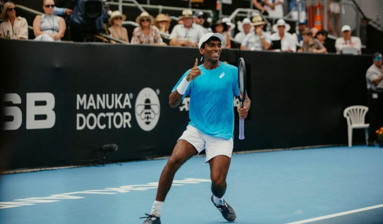 Nishesh Basavareddy showcased remarkable poise and precision to dominate Djokovic during the early exchanges.