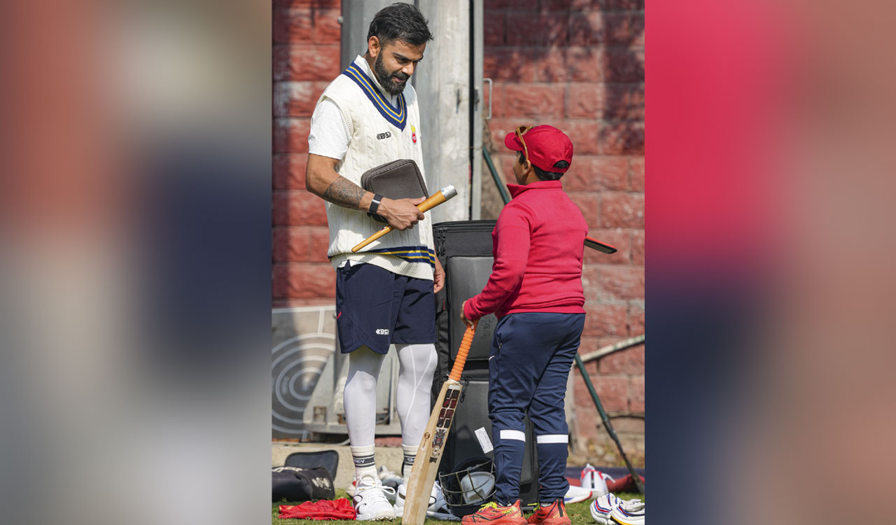 Virat Kohli’s day at Kotla for Ranji Trophy Intense training session