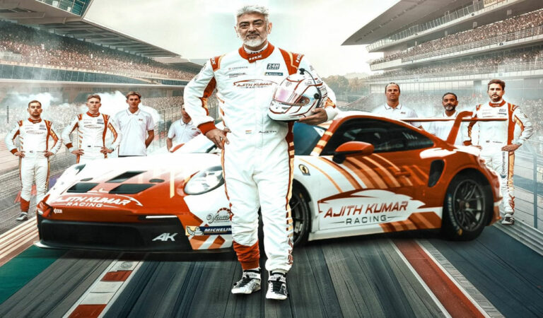 It may be recalled that Ajith has been preparing to participate in the race unfazed by a car crash that had left his car badly damaged during a practice session on Tuesday.