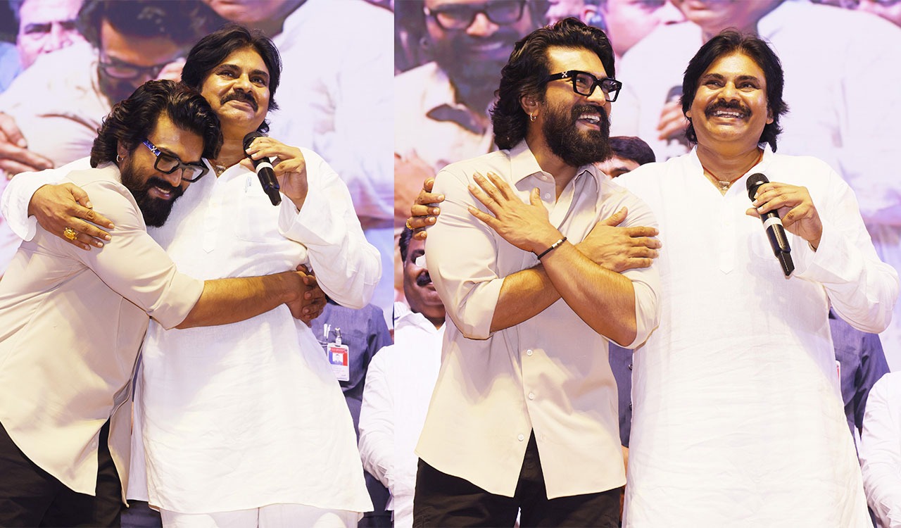 Ram Charan and Pawan Kalyan’s bond, a feast to watch on stage