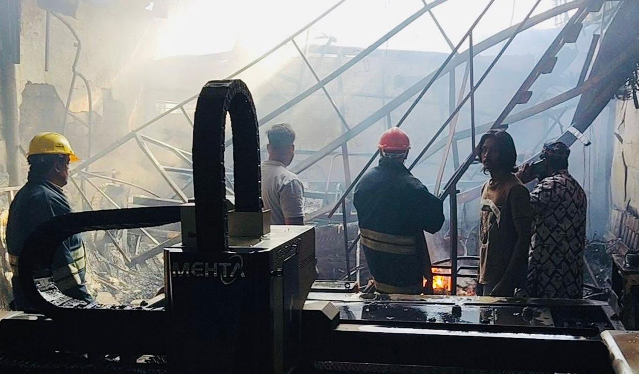 Fire breaks out at timber depot in Attapur; No casualities reported