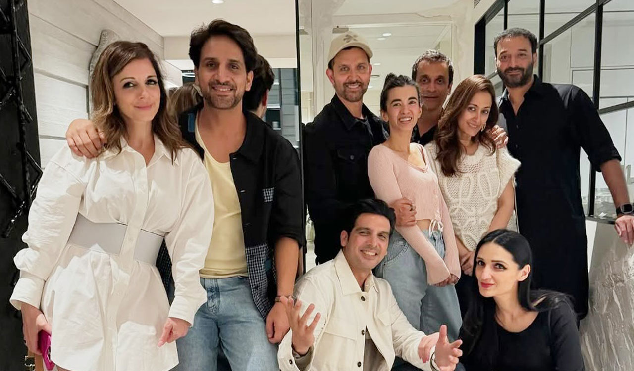 Hrithik Roshan celebrates 51st b’day with ex-wife Sussanne Khan, ladylove Saba