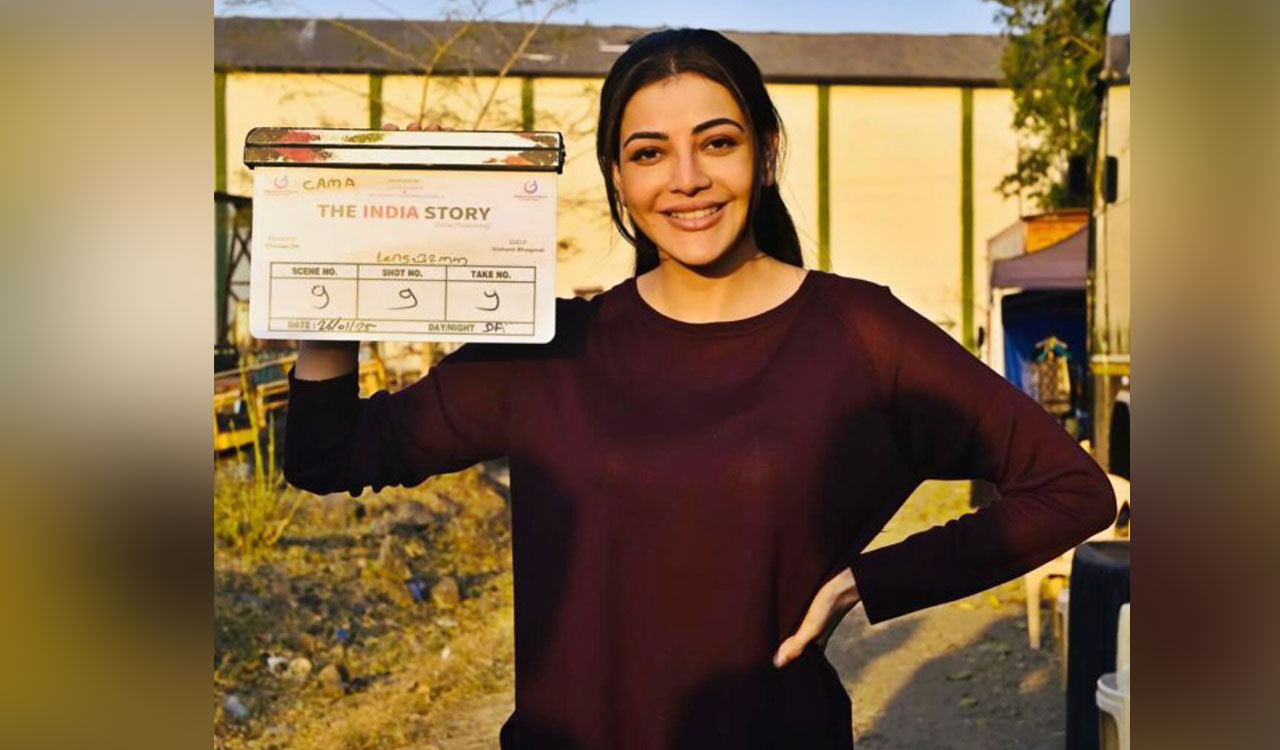Kajal Aggarwal kicks off first shooting schedule of ‘The India Story’