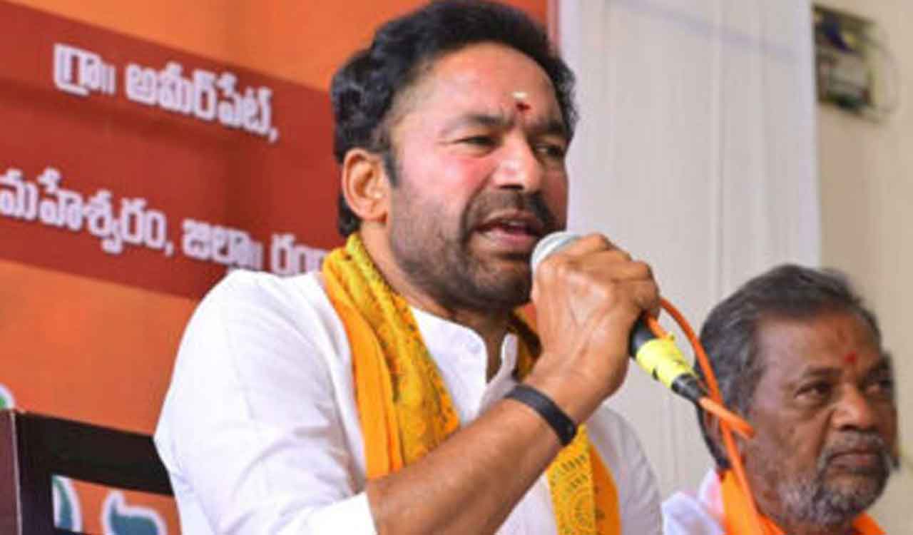Congress is struggling to pay salaries for employees in rural areas, slams Kishan Reddy