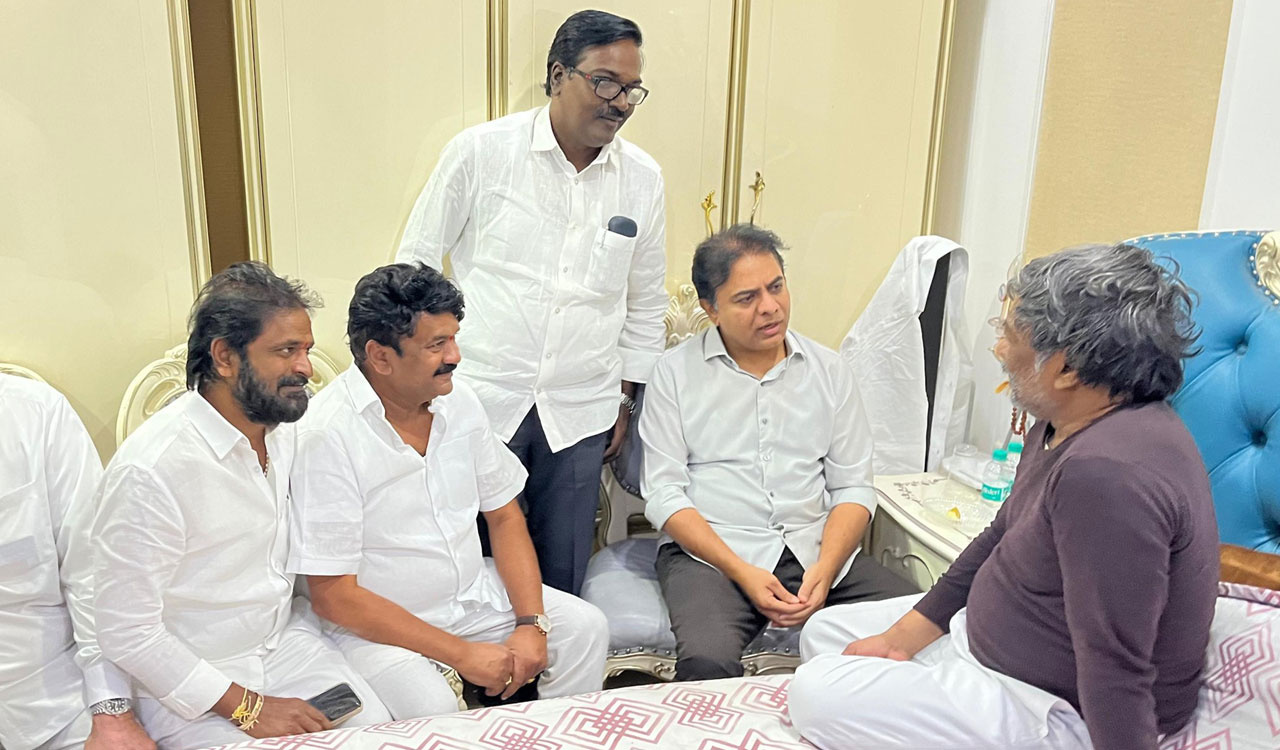 KTR, BRS leaders visit ailing BRS MLA Padmarao Goud