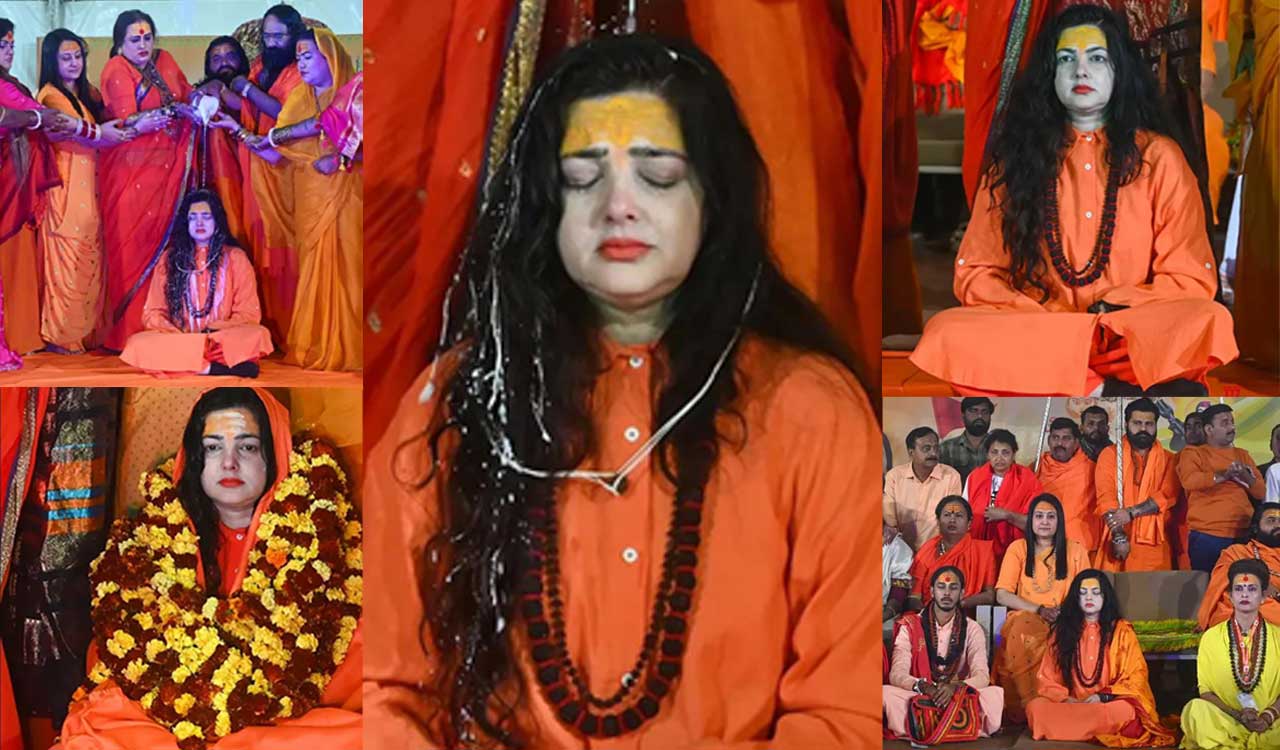 Watch: Mamta Kulkarni breaks down in tears during her ‘sannyas’ ritual ...