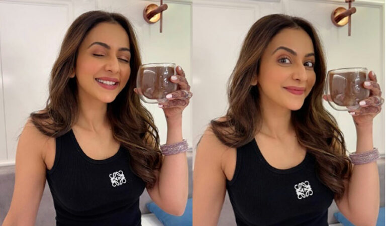 rakul preet ditches calorie count to celebrate hot chocolate day