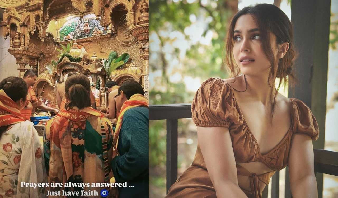 Sharvari Wagh seeks blessings in temple, says prayers are always answered  