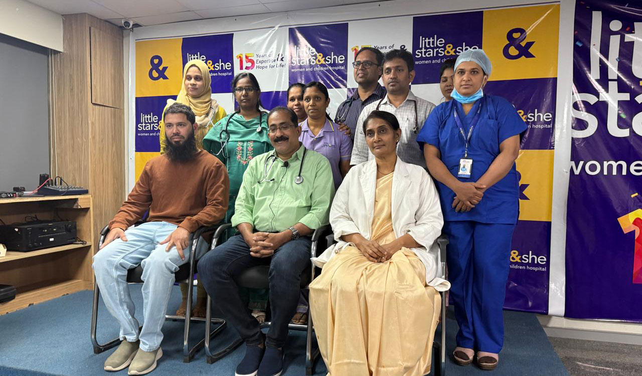 Hyderabad: Little Stars & SHE Women, Children’s Hospital successfully operates on newborn suffering from congenital defect