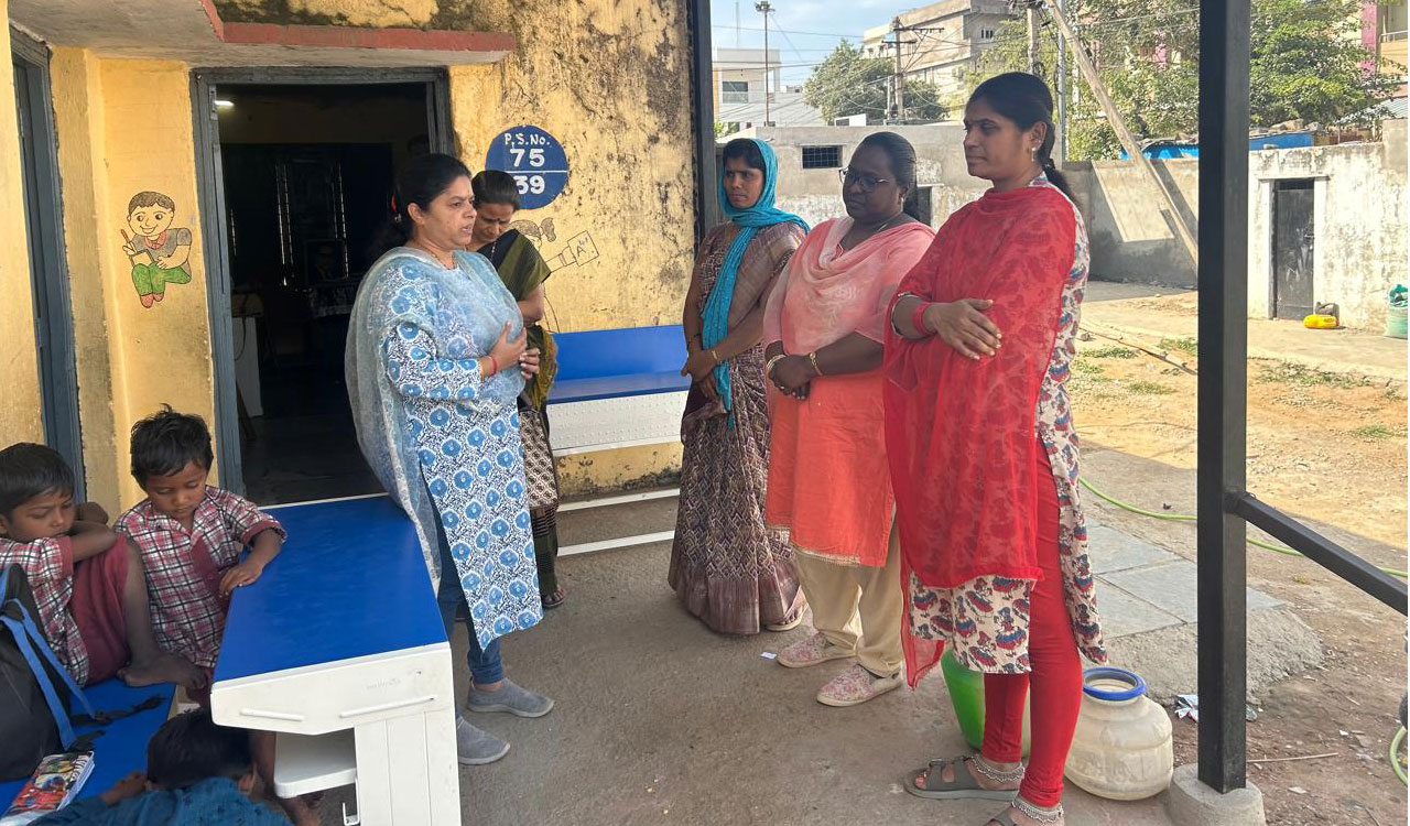 Sangareddy Collector suspends three government teachers for making students carry gravel