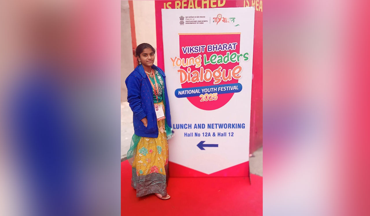 RGUKT-Basar student excels in powerpoint presentation at national youth festival