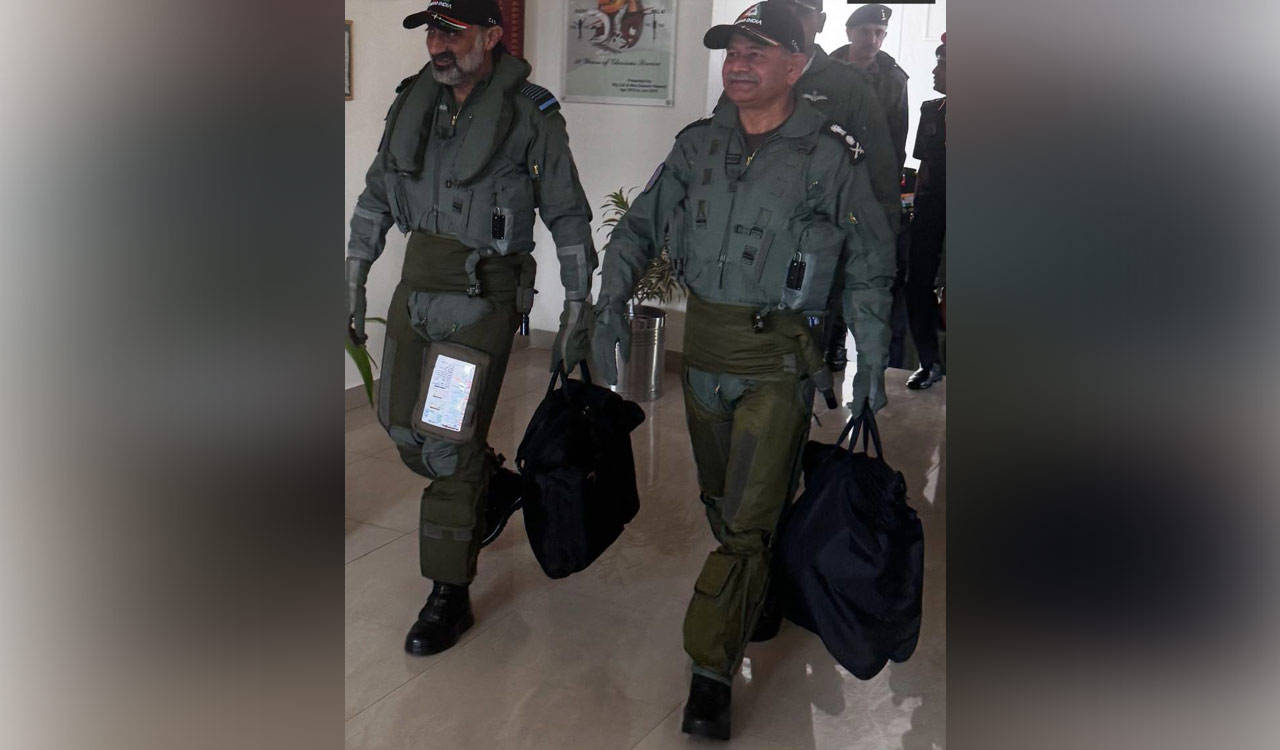 Aero India 2025: IAF, Army chiefs take sortie in Tejas together