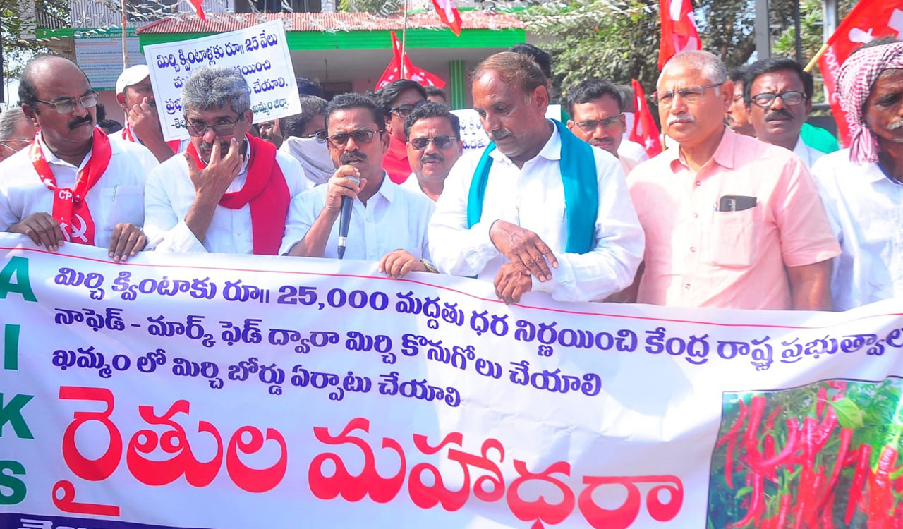 Demand to set up Chilli Board in Khammam gaining momentum