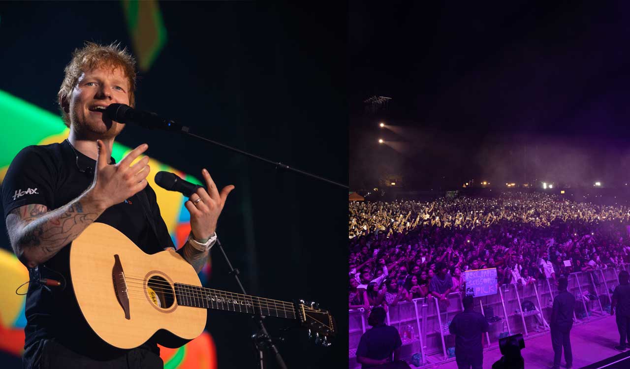 Ed Sheeran mesmerizes Hyderabad with spectacular performance on his India tour