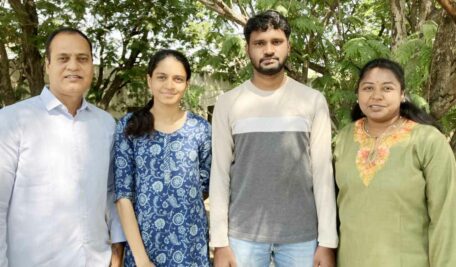Prof. Kalyankar Mahadev, Nanditha Pramod, Bharam Bhargava and Prof. CT Anitha