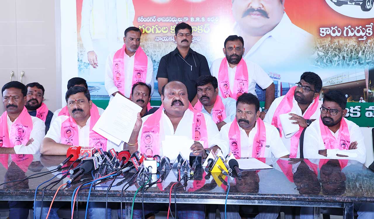 Karimnagar BRS MLA Gangula wants resurvey of caste census