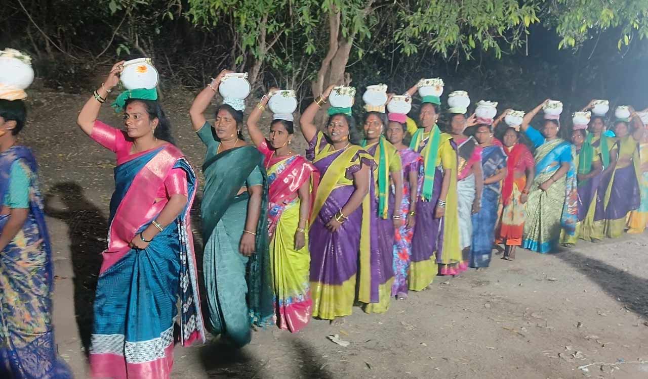 Mahapuja performed on second day of Gandhari Jatara in Telangana’s Mancherial