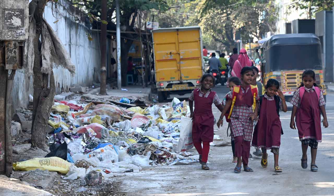 Key areas in Hyderabad’s old city dotted with mounds of garbage