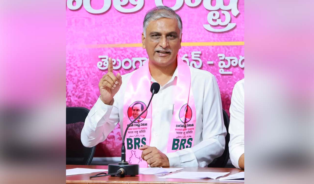 Harish Rao blames Congress Govt for urea crisis in Telangana