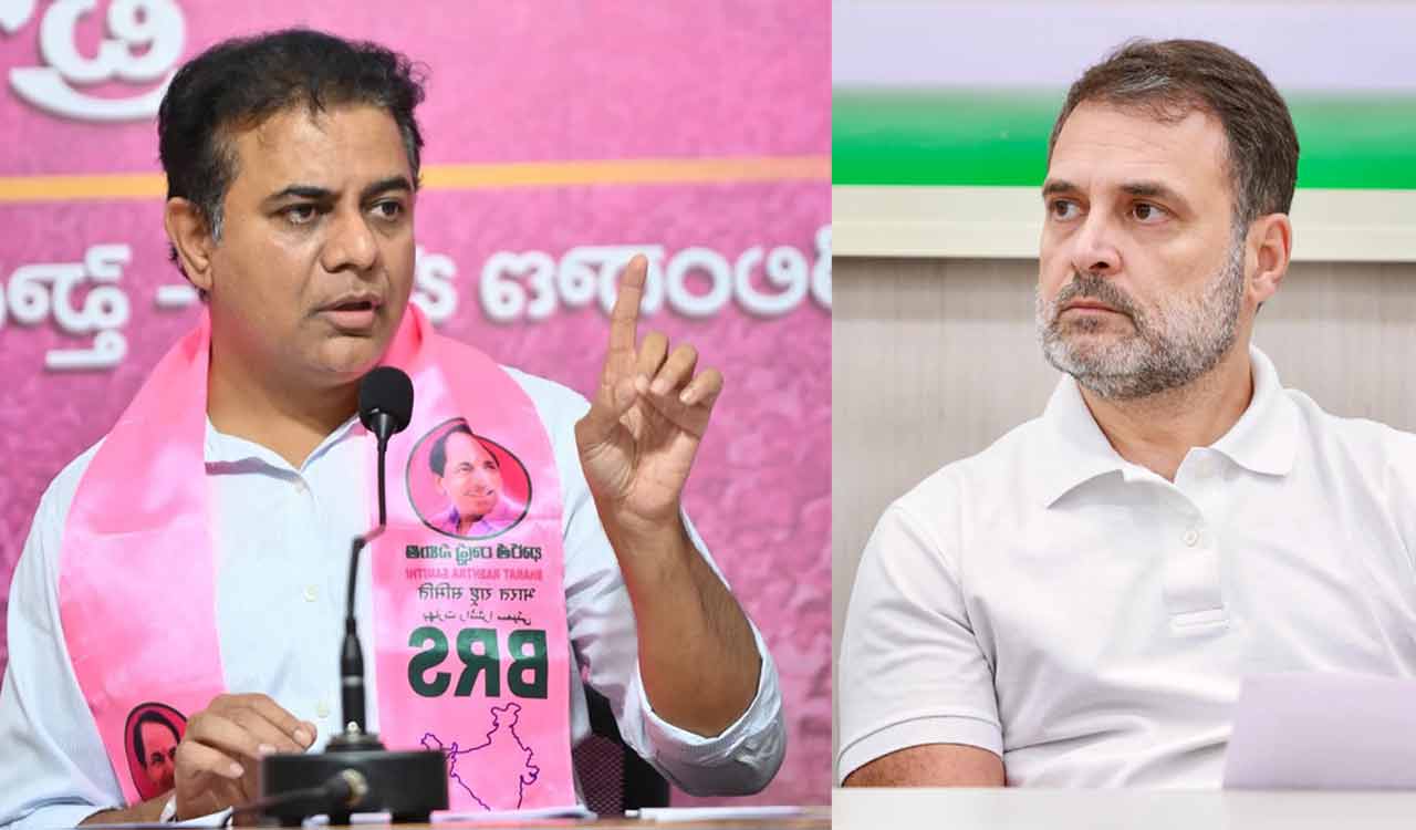 KTR advises Rahul Gandhi to rename himself as “Election Gandhi”