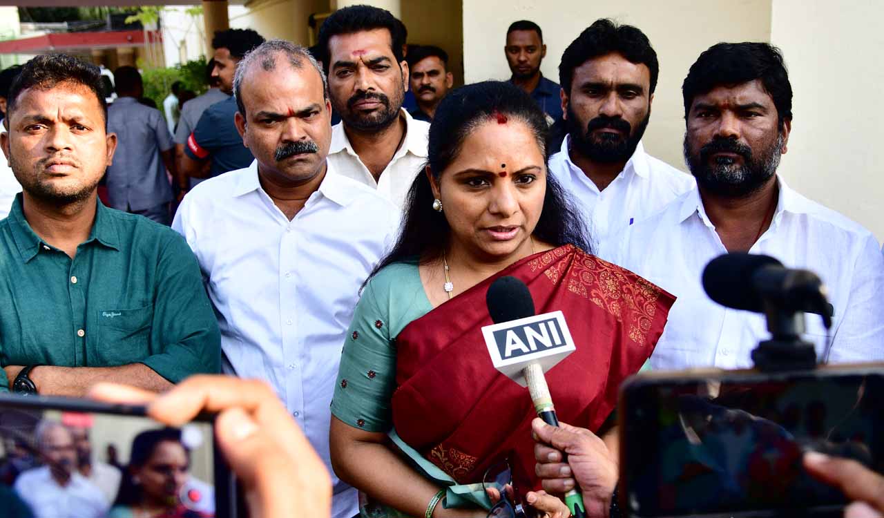 BRS MLC Kavitha demands clarity on BC quota in local body polls