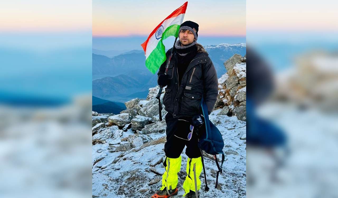 Nirmal youngster scales Kedarkantha peak in Himalayas