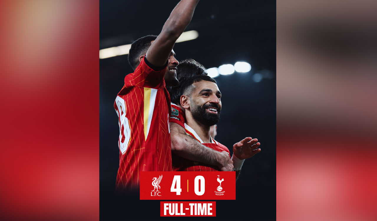 Liverpool thrashes Tottenham 4-0 to seal Carabao Cup final spot
