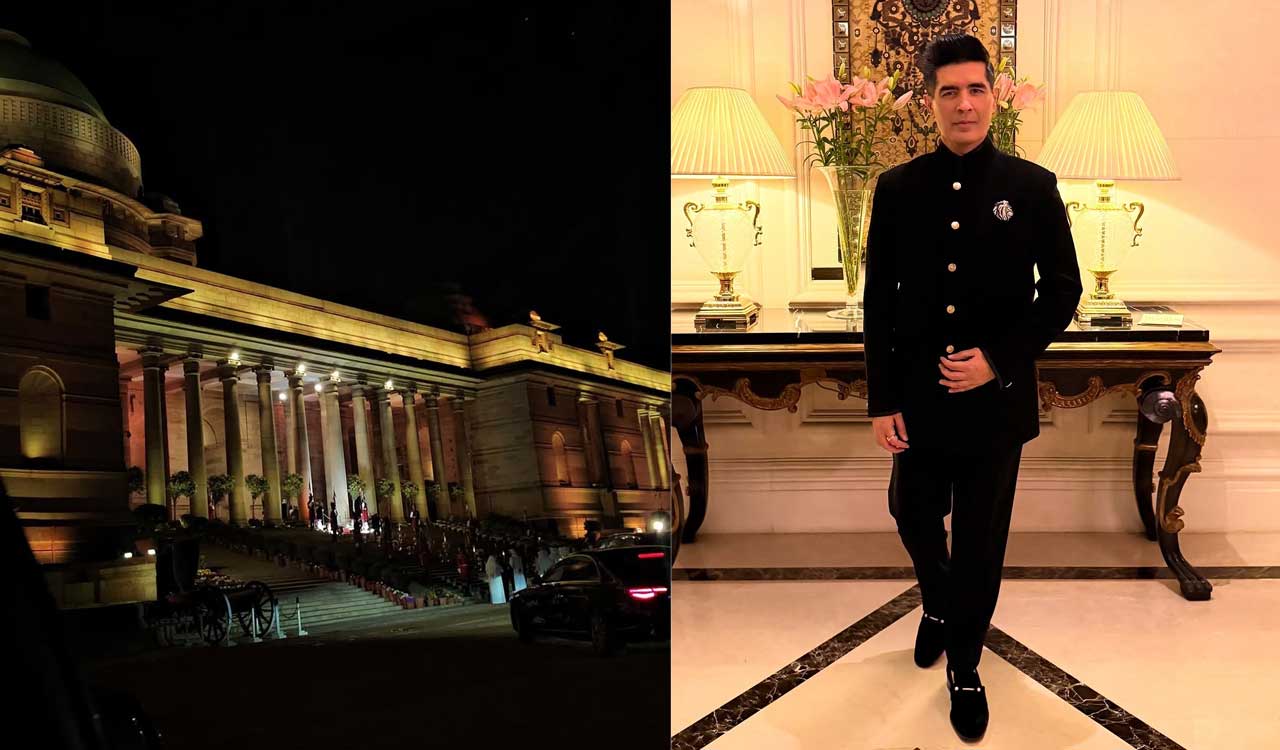 Manish Malhotra visits Rashtrapati Bhavan, on special invitation for State Banquet