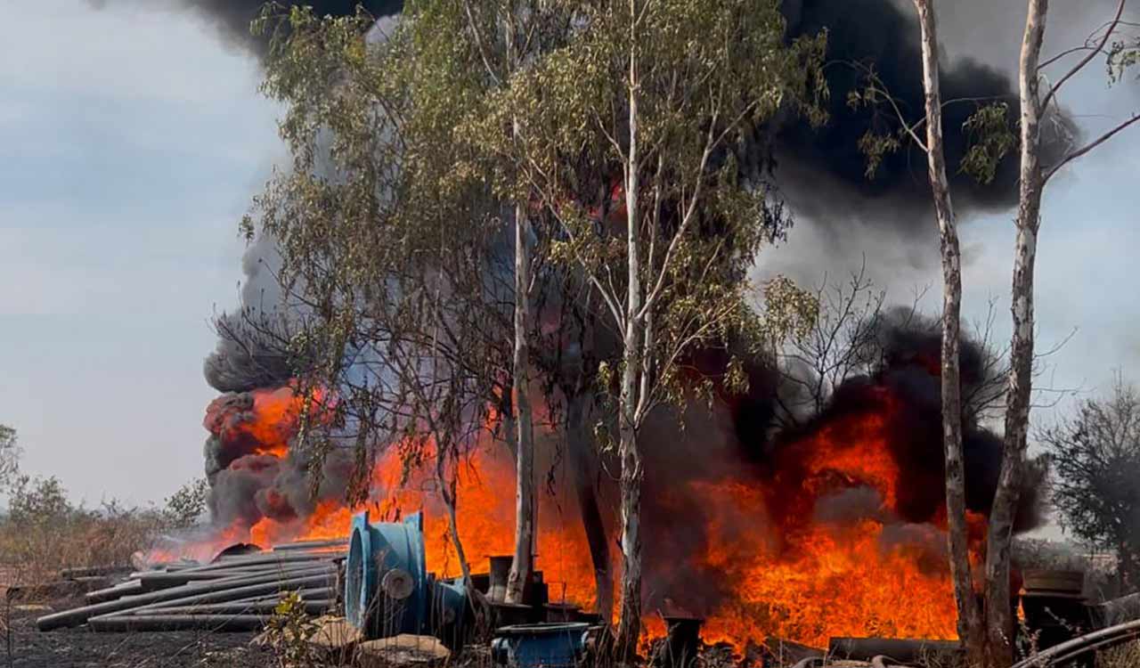 Mission Bhagiratha pipes set on fire in Telangana’s Sangareddy