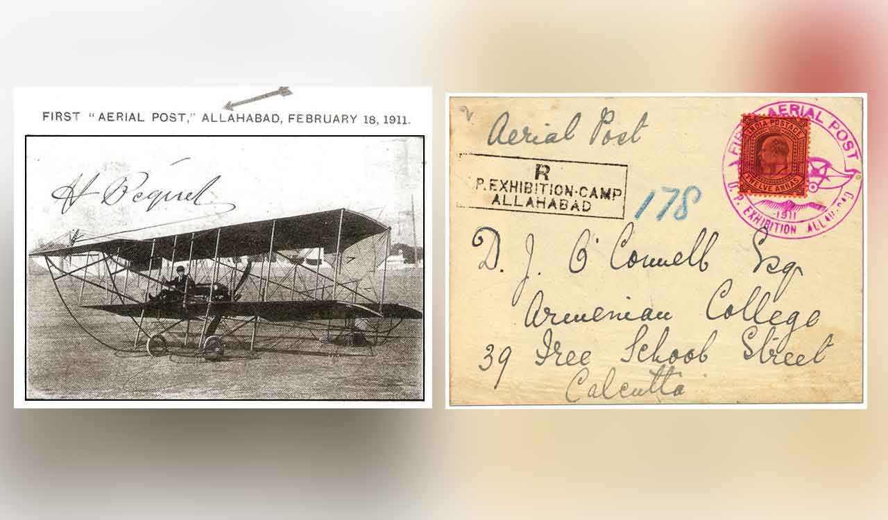 When the first airmail took flight during 1911 Kumbh in UP 