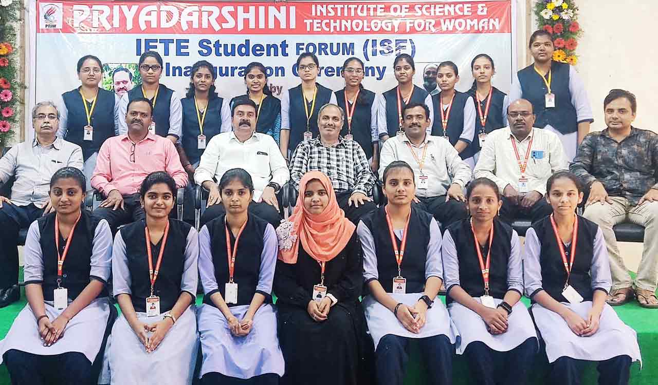 IETE Students Forum launched at Priyadarshini Women’s Engineering College Khammam