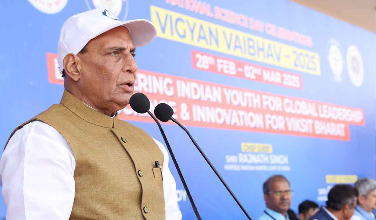 Rajnath Singh urgers students to get trained in emerging technologies to tackle future challenges