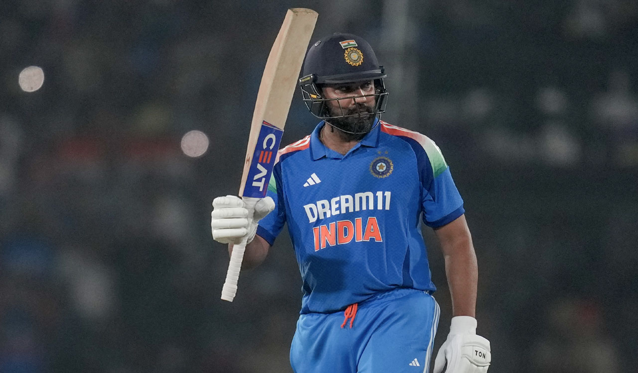 Rohit Sharma hits spectacular ton, eases pressure ahead of Champions Trophy