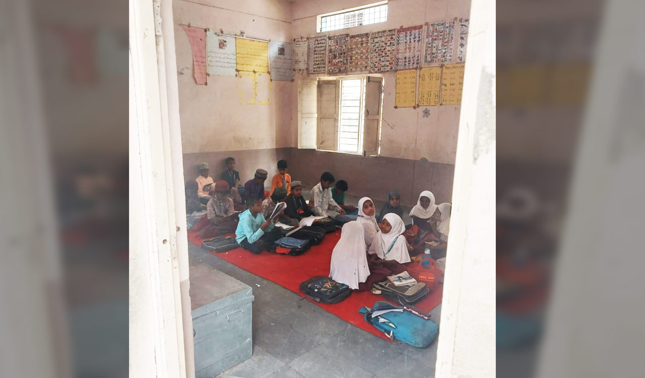 State-run schools cramped into small residential spaces in Hyderabad’s Old City