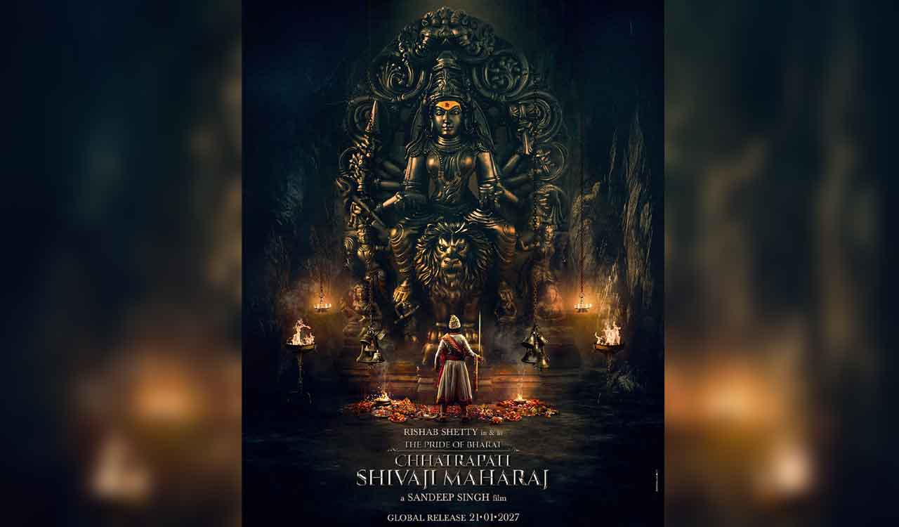 Rishab Shetty unveils poster of ‘The Pride of Bharat: Chhatrapati Shivaji Maharaj’