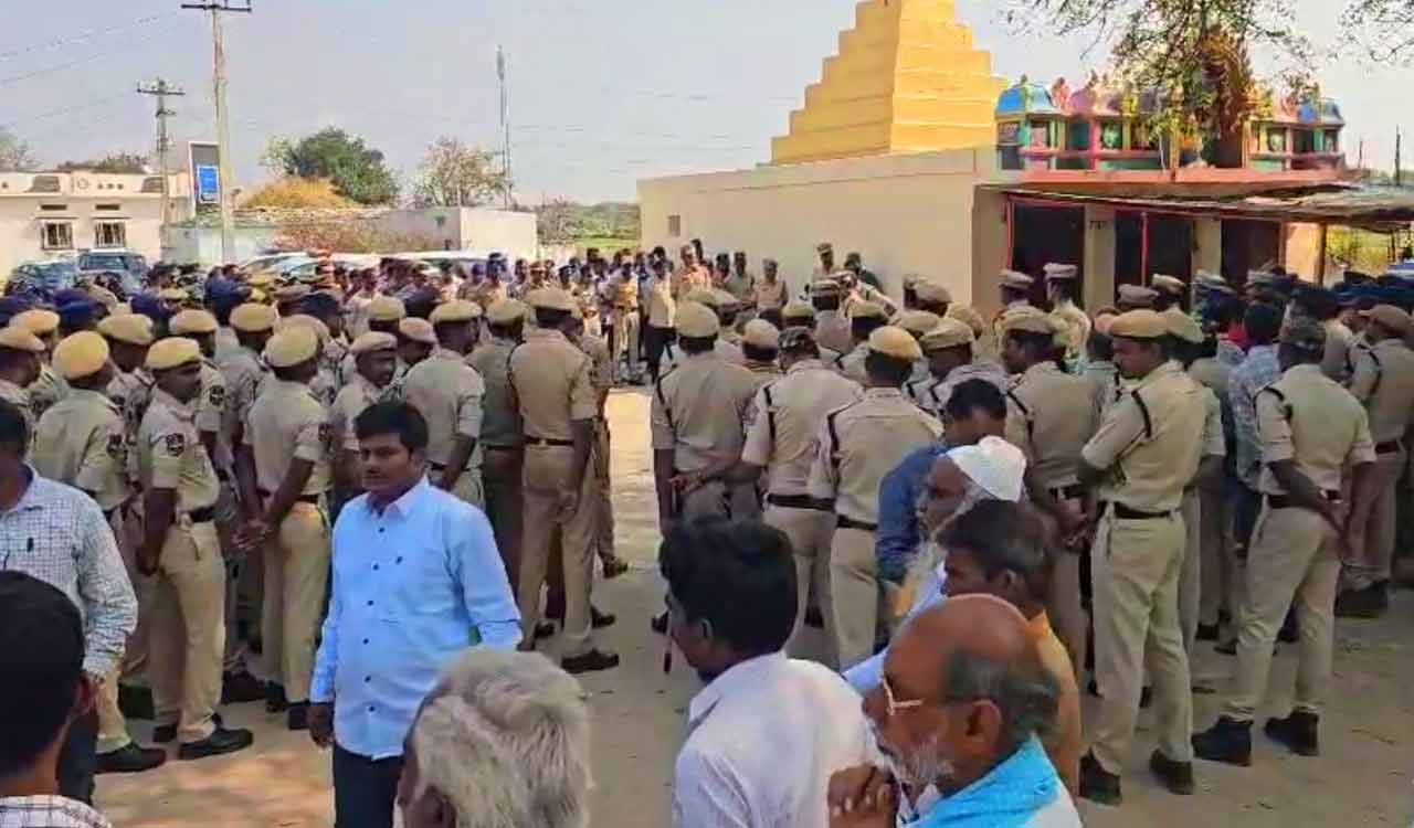 Telangana: Tension escalates in Lagacharla as villagers oppose latest official move to survey lands for acquisition