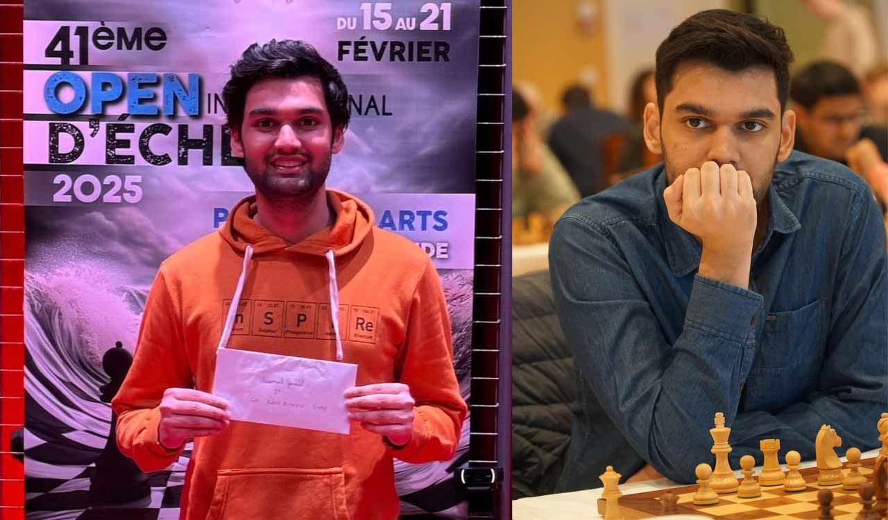 Telangana’s GM Raja Rithvik wins bronze at Cappelle International Chess Championship