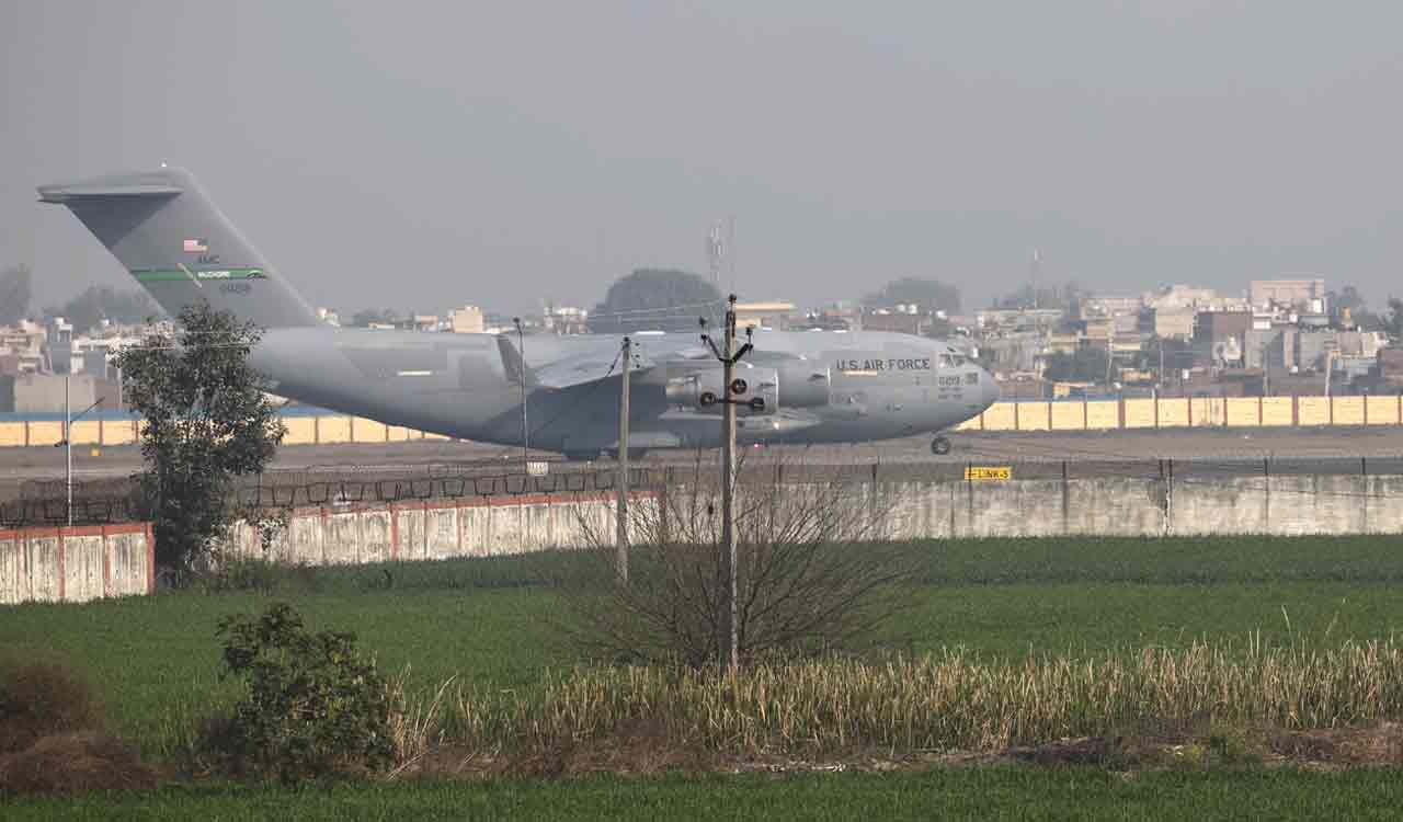 US aircraft carrying 104 deported Indians lands at Amritsar airport
