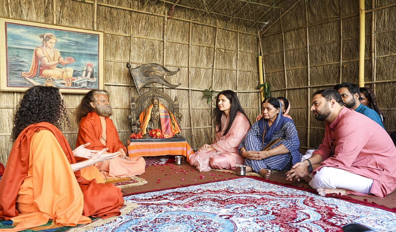 Katrina Kaif visits Maha Kumbh in Prayagraj