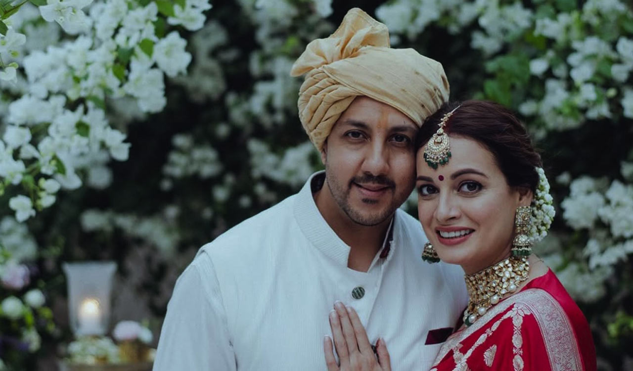 Dia Mirza says ‘love being your lawfully wedded wife’ to Vaibhav Rekhi on wedding anniversary