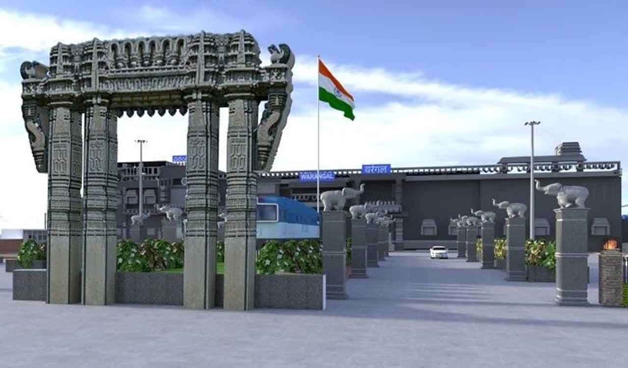 Telangana: Brisk pace of development works at Warangal Railway Station