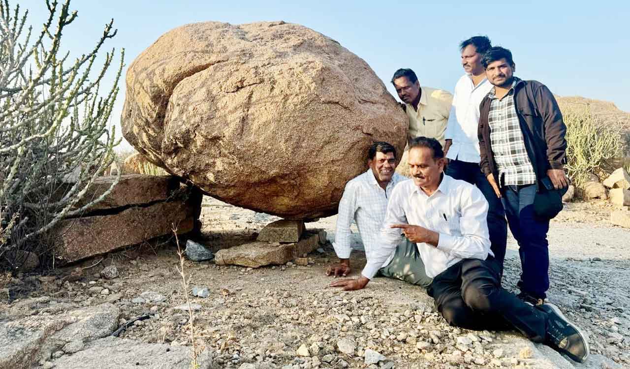 Rare Iron Age structures noticed at Gudipalli, Nalgonda