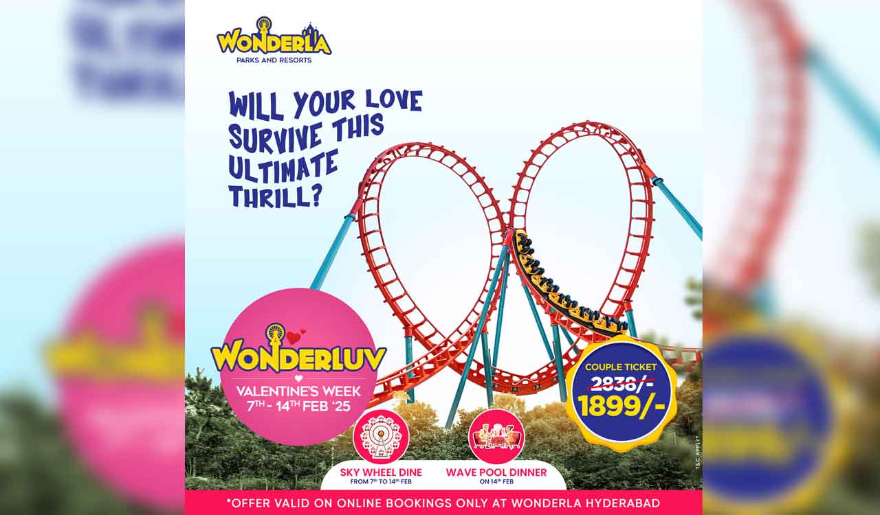 Wonderla Hyderabad announces 35 percent off on couple passes for Valentine’s Day