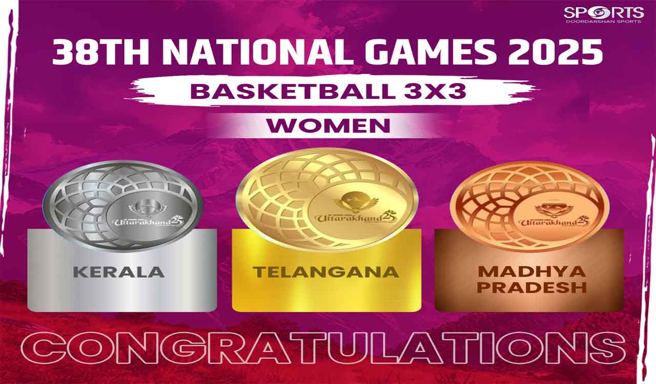 38th National Games: Telangana crowned women’s basketball 3×3 champions