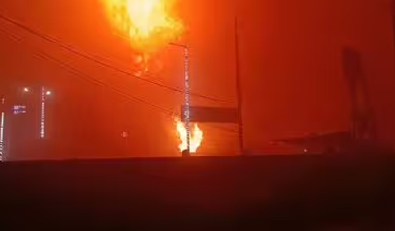 Over 60 LPG cylinders loaded in truck explode in Ghaziabad