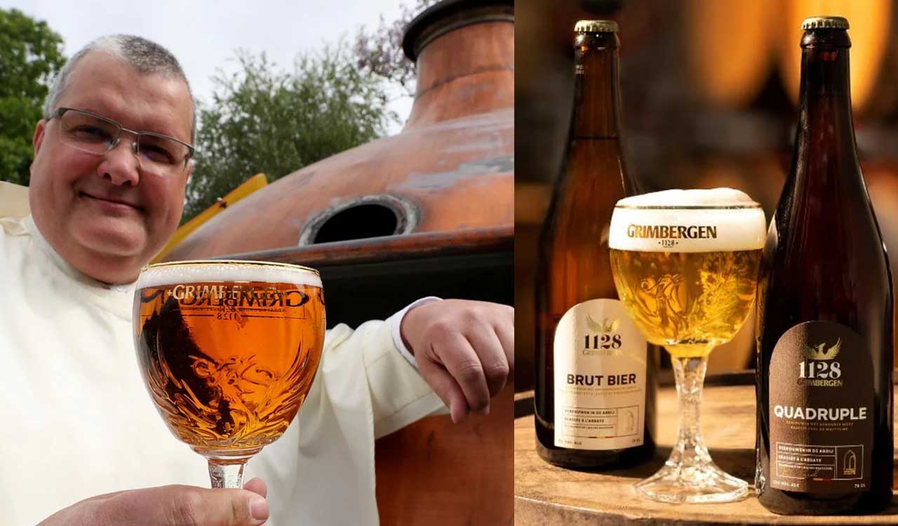 This abbey in Belgium brews beers