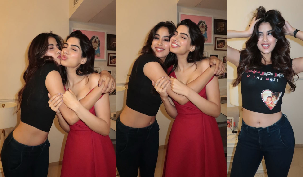 Janhvi Kapoor asks Khushi to wear a t-shirt with her face on it