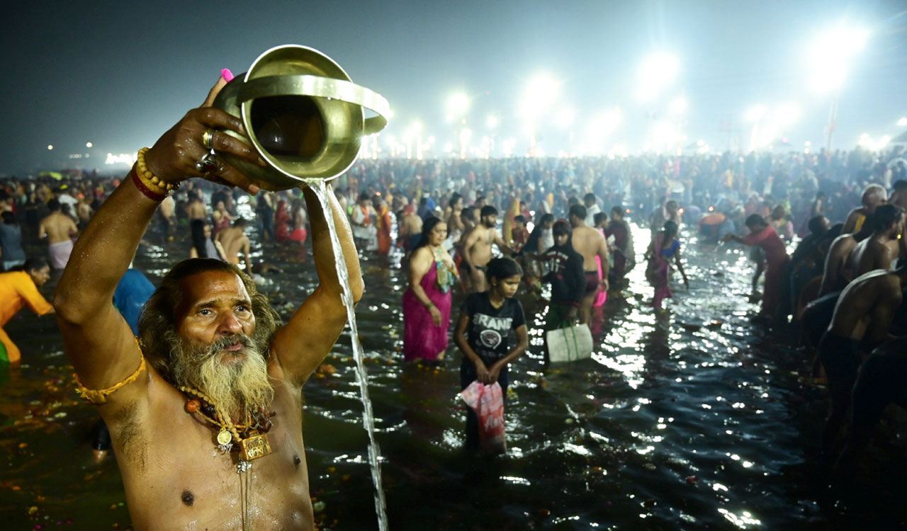Maha Kumbh’s final ‘snan’ begins on Mahashivratri