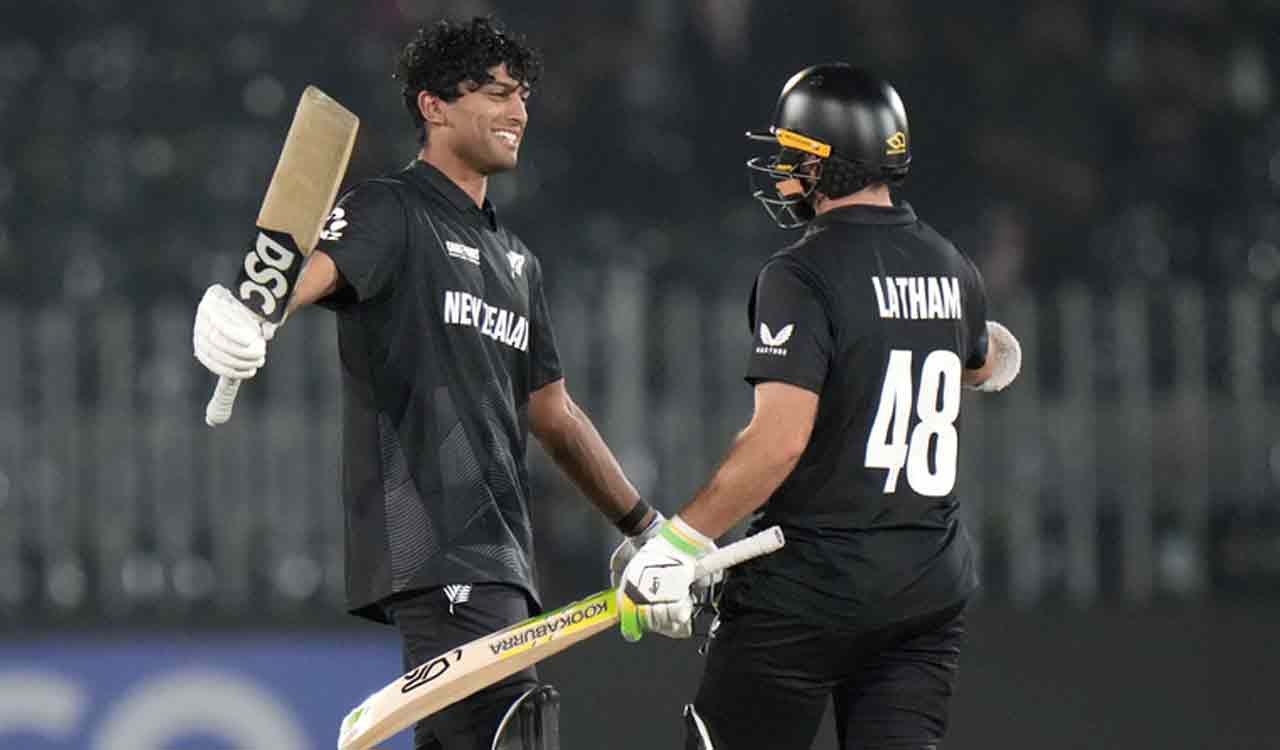 Ravindra’s knock of 112 propels New Zealand into Champions Trophy semifinals